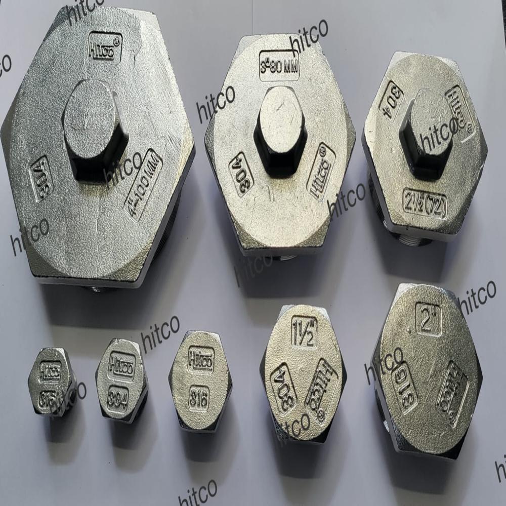 Stainless Steel Male Square Plug