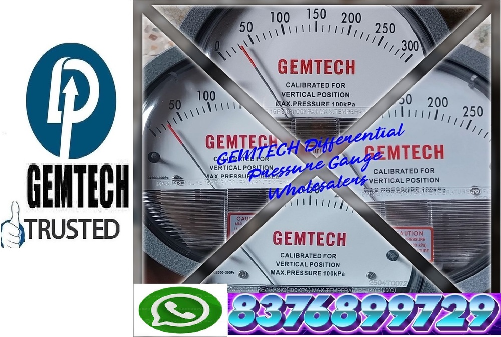 GEMTECH Differential Pressure Gauge Distributor For Bareilly Uttar Pradesh