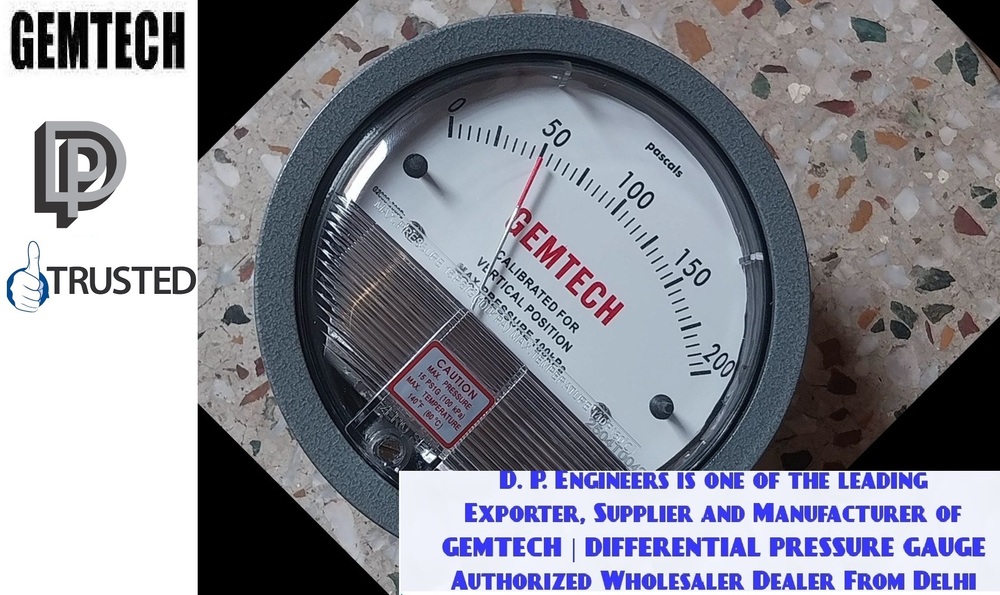 GEMTECH I Differential Pressure Gauge I Distributor For Mandi Govindgarh Punjab