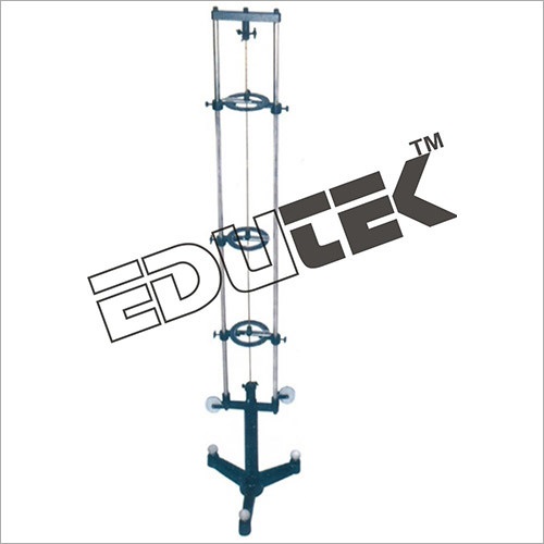 Torsion Apparatus Vertical - Heavy Cast Iron Base With Mild Steel Frame, 3 Circular Scales For Deflection Measurement | Highly Efficient, Accurate For Laboratory Use
