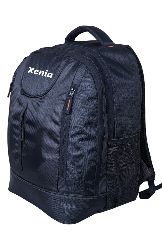 Black Laptop Backpack - Design: Plain