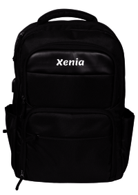 Black Laptop Backpack - Design: Plain