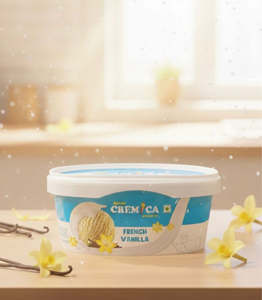 French Vanilla Ice Cream - Fat Content (%): 8% A   16% Percentage ( % )