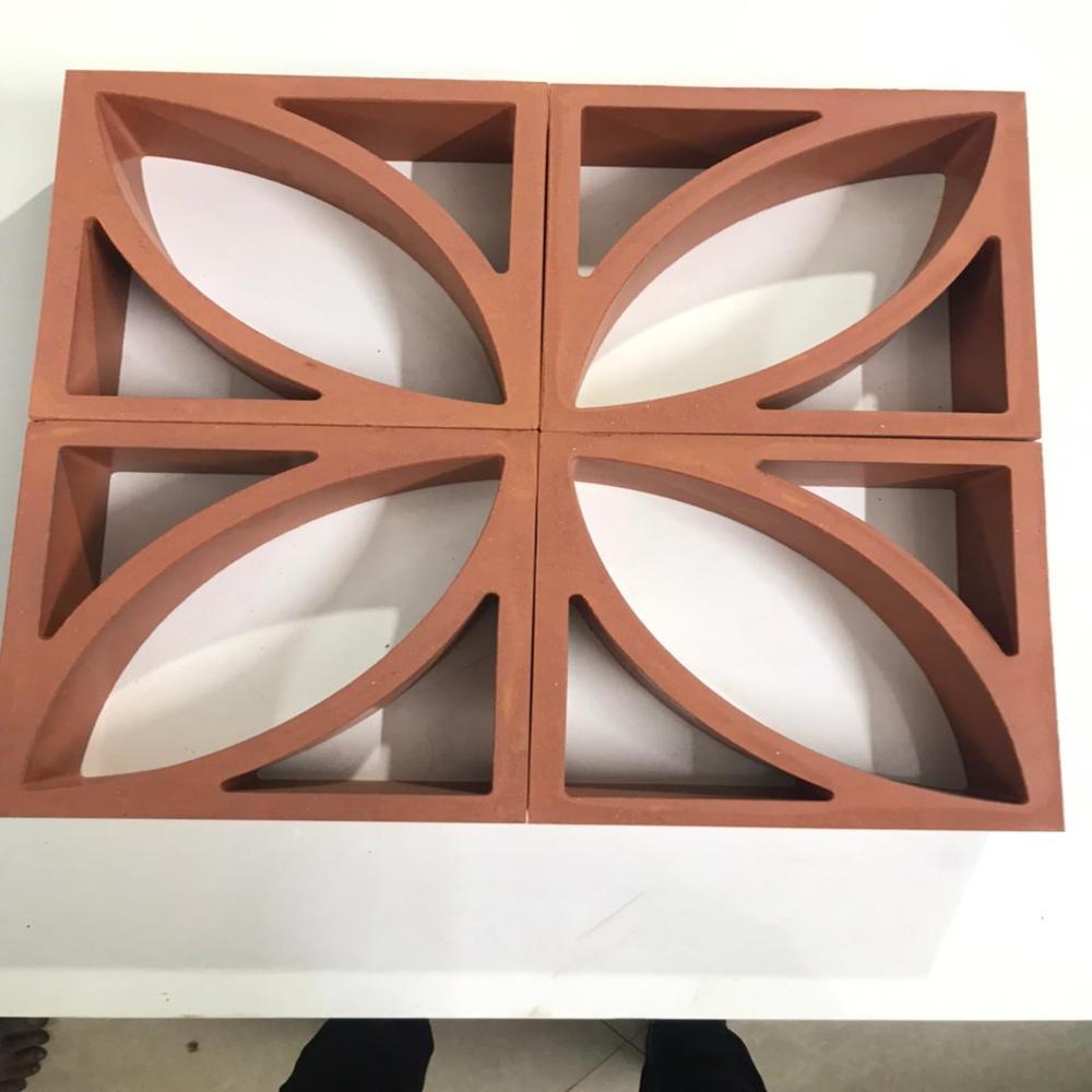 Terracotta quadra jali