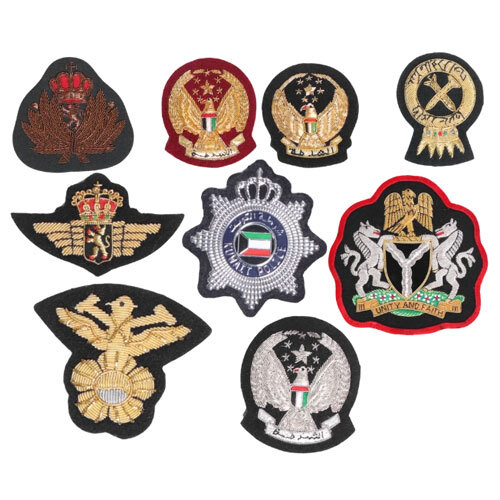 Military Hand Embroidered Badges