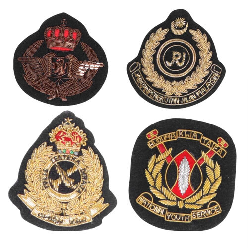 Military Hand Embroidered Badges