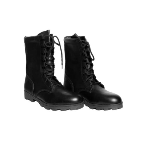 Leather Boots With Vulcanised Sole