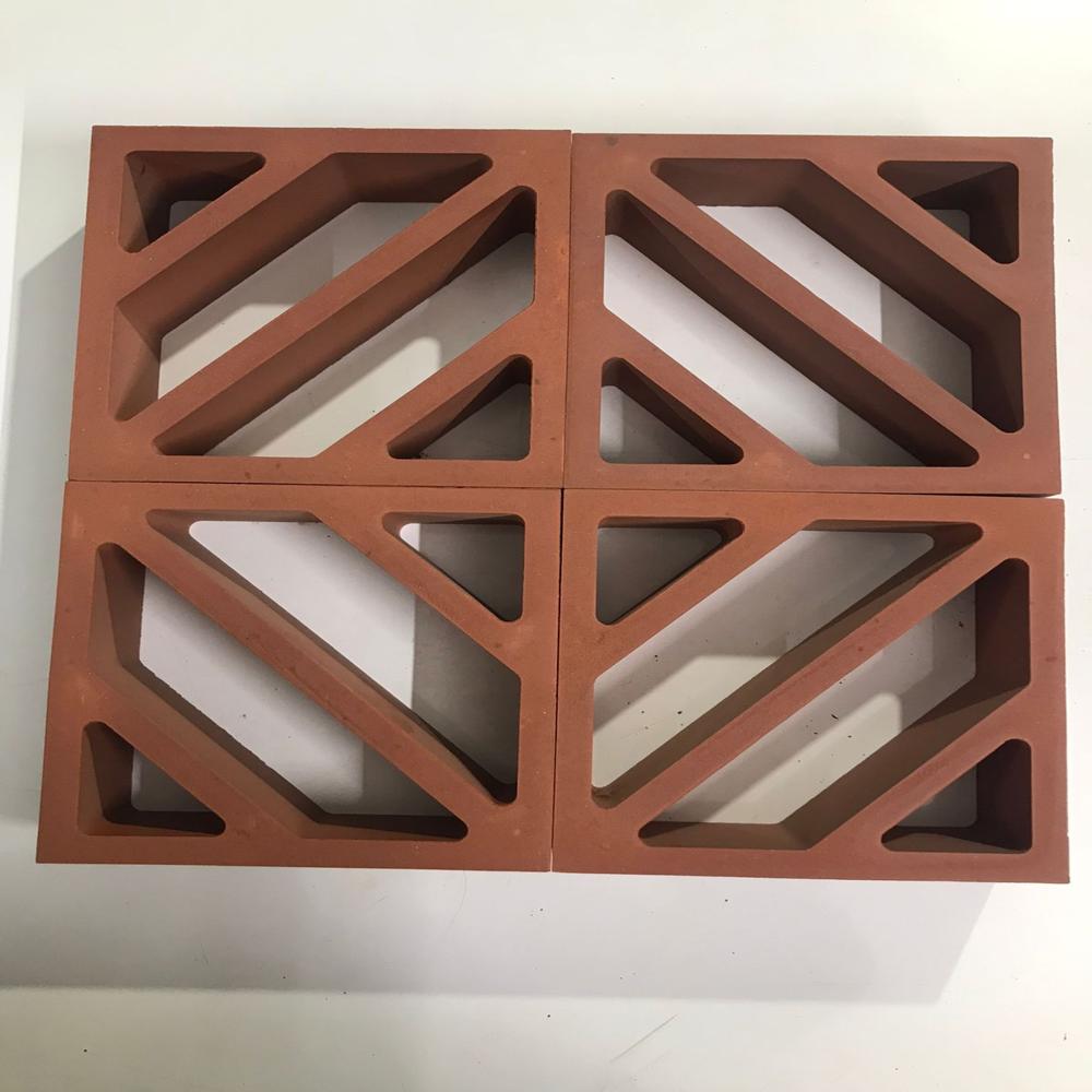 Terracotta zebra jali