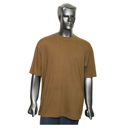 Plain Military T Shirt - Color: Brown
