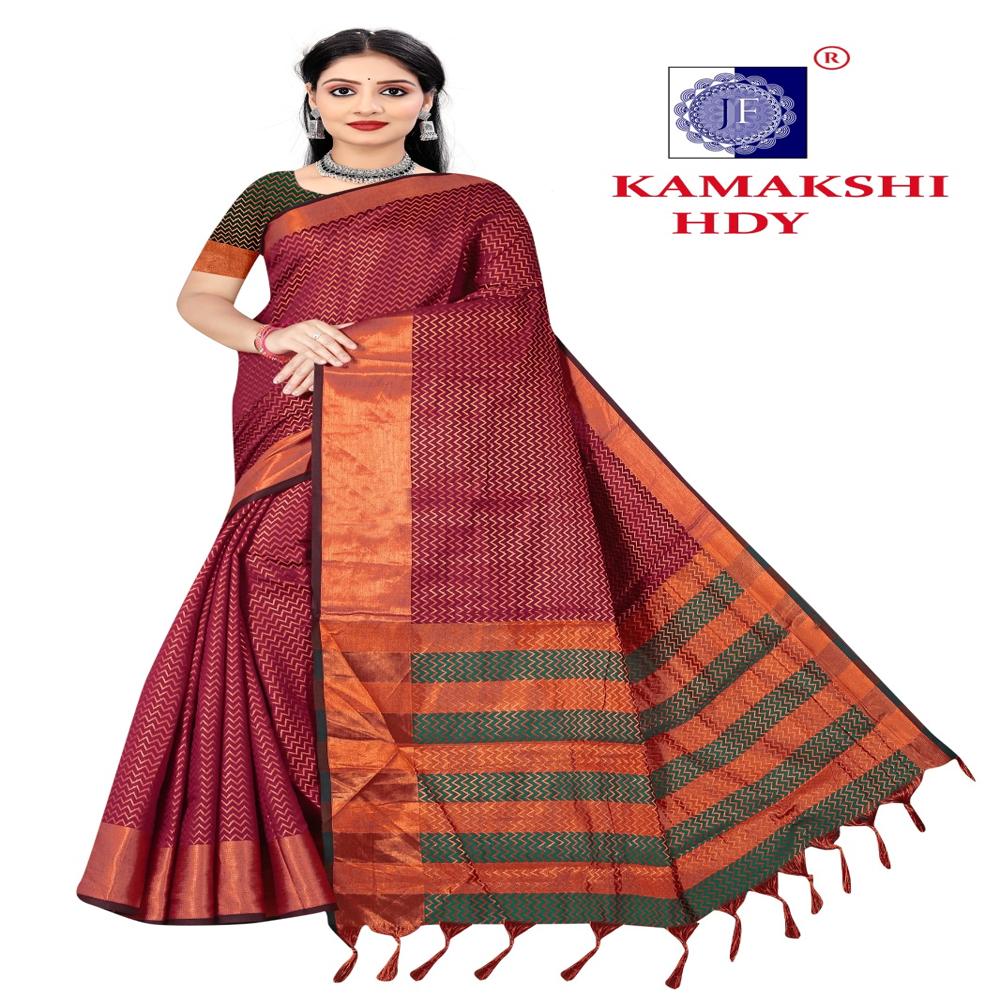Kamakshi Cotton Silk Saree - Color: 6