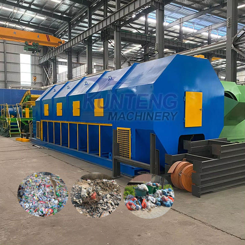 Garbage Recycling Regeneration Equipment Construction Waste And Mixed Waste Sorting Processing Line - Output: 8 Ton/Hr