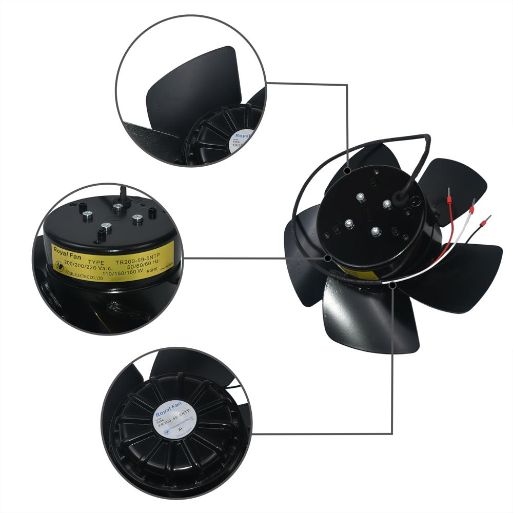 ROYAL FAN TR200-59-5NTP air Cooler House Industrial Inverter Fan Electric Powered Fan Centrifugal Fans
