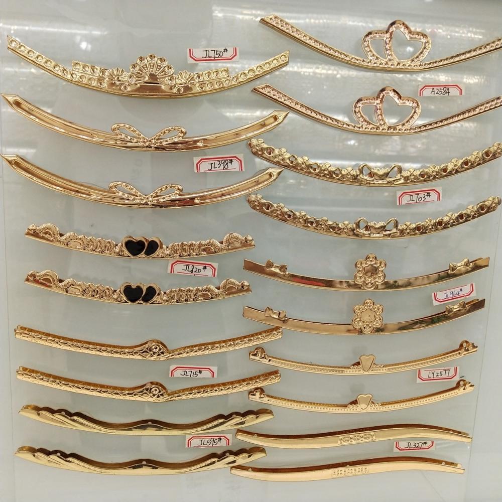 Customized Metal Alloy Bag Edge Clip Metal Bag Accessories Parts Buckle Edge Side Clip For Leather Handbag Decoration - Hardness: Strong