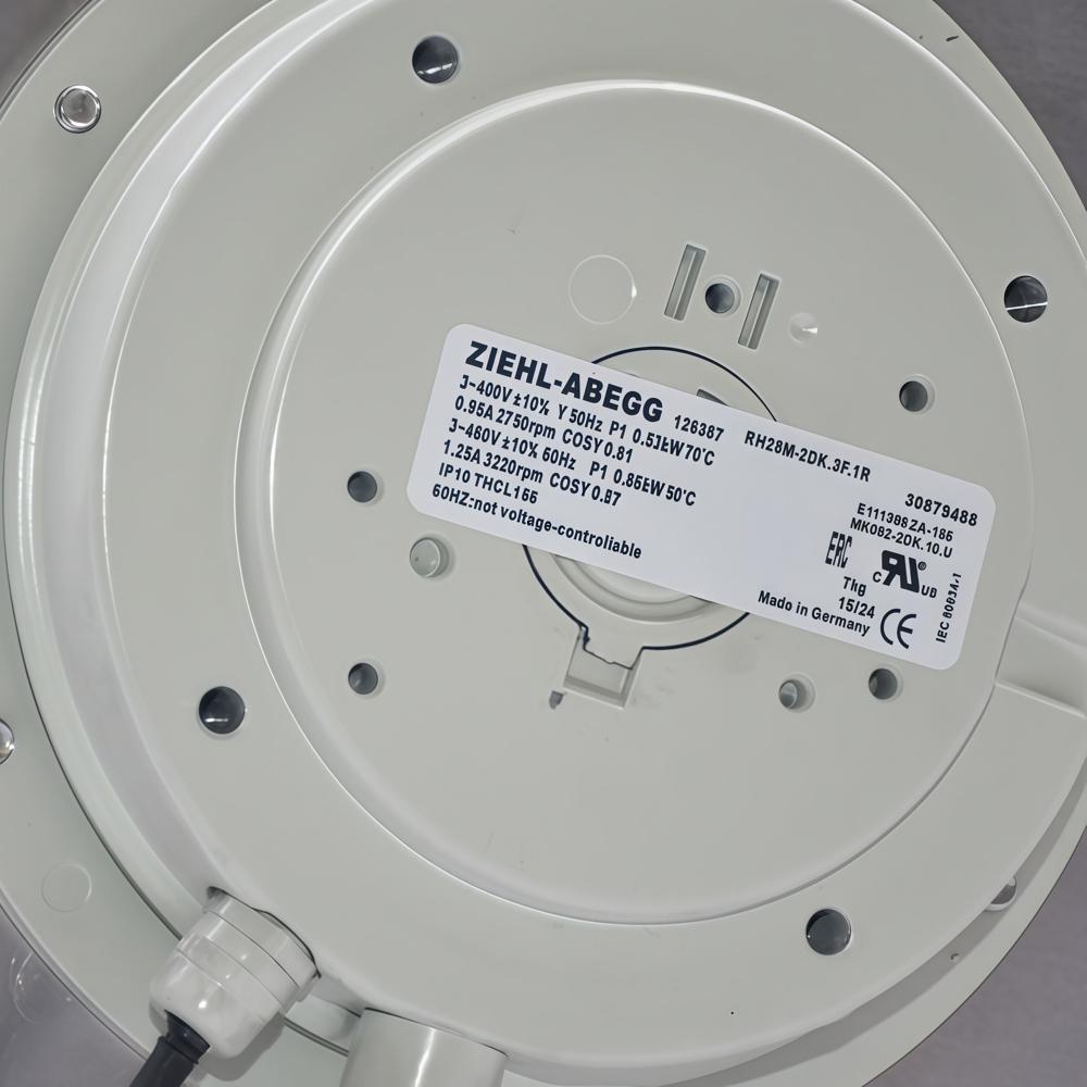 ZIEHL-ABEGG RH28M-2DK.3F.1R 400V AC BALL BEARING Free Standing Mounting Aluminum Blade Ac Motor