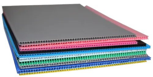 Pp Corrugated Sheet - Color: Multicolor