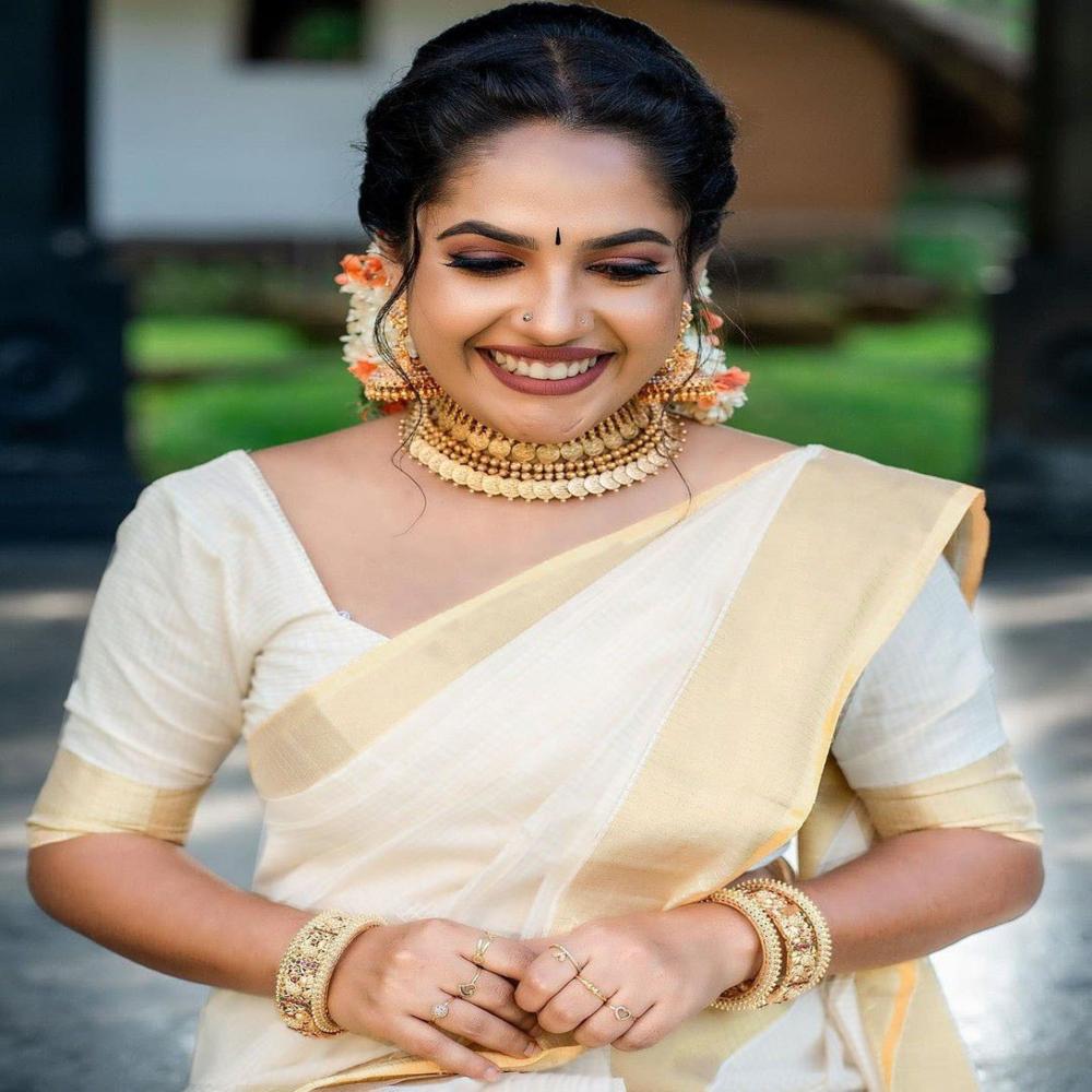 Kerla Pattu Cotton Saree - Color: 1