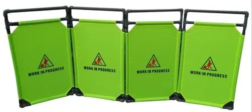 4 Piece Foldable Barrier - Color: Green