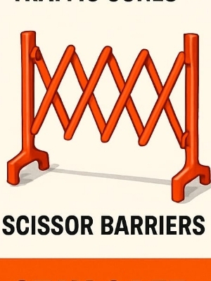 4 Piece Foldable Barrier - Color: Green