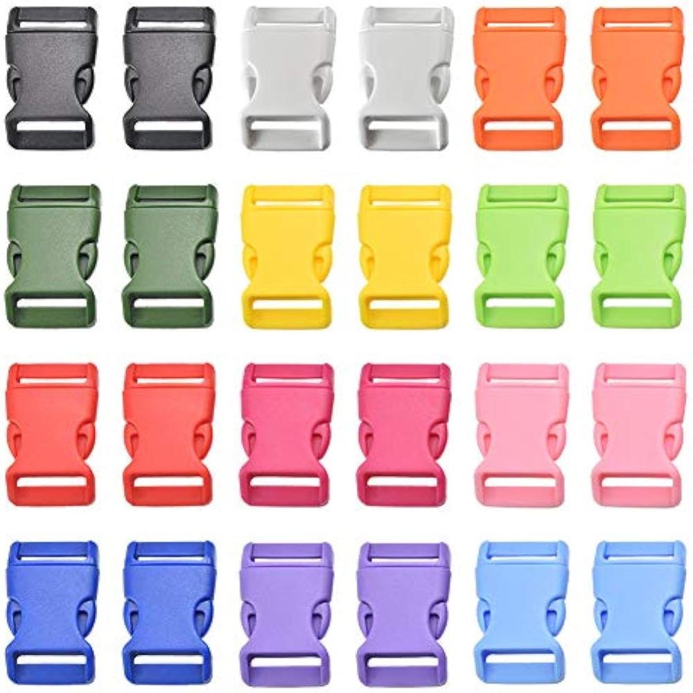 Colourful Quick Side Release Plastic Buckles For Paracord Bracelets Pet Collar Belt Strap Craft Accessory - Hardness: Strong