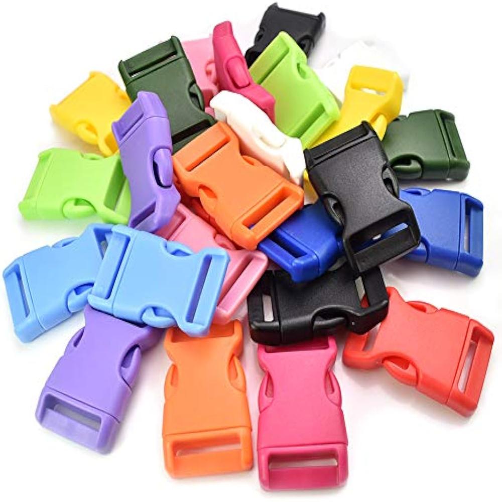 Colourful Quick Side Release Plastic Buckles for Paracord Bracelets Pet Collar Belt Strap Craft Accessory