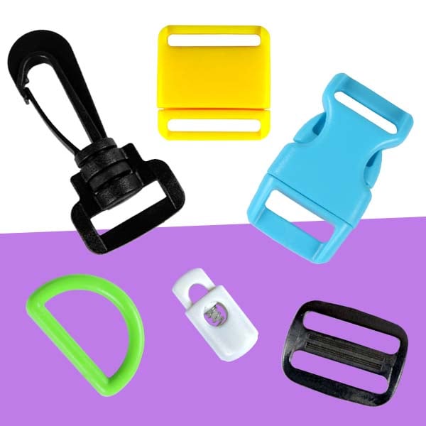Colourful Quick Side Release Plastic Buckles for Paracord Bracelets Pet Collar Belt Strap Craft Accessory
