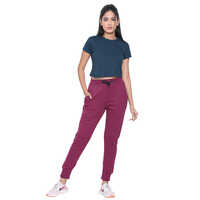 Bu-flp-504-ladies Fleece Jogger - Color: Purple