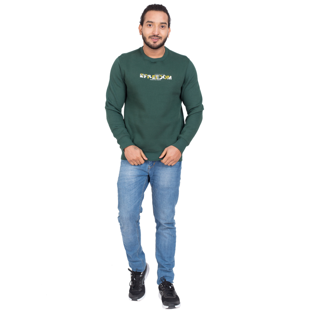 BU-MSS-206 MEN PRINTED SWEATSHIRT