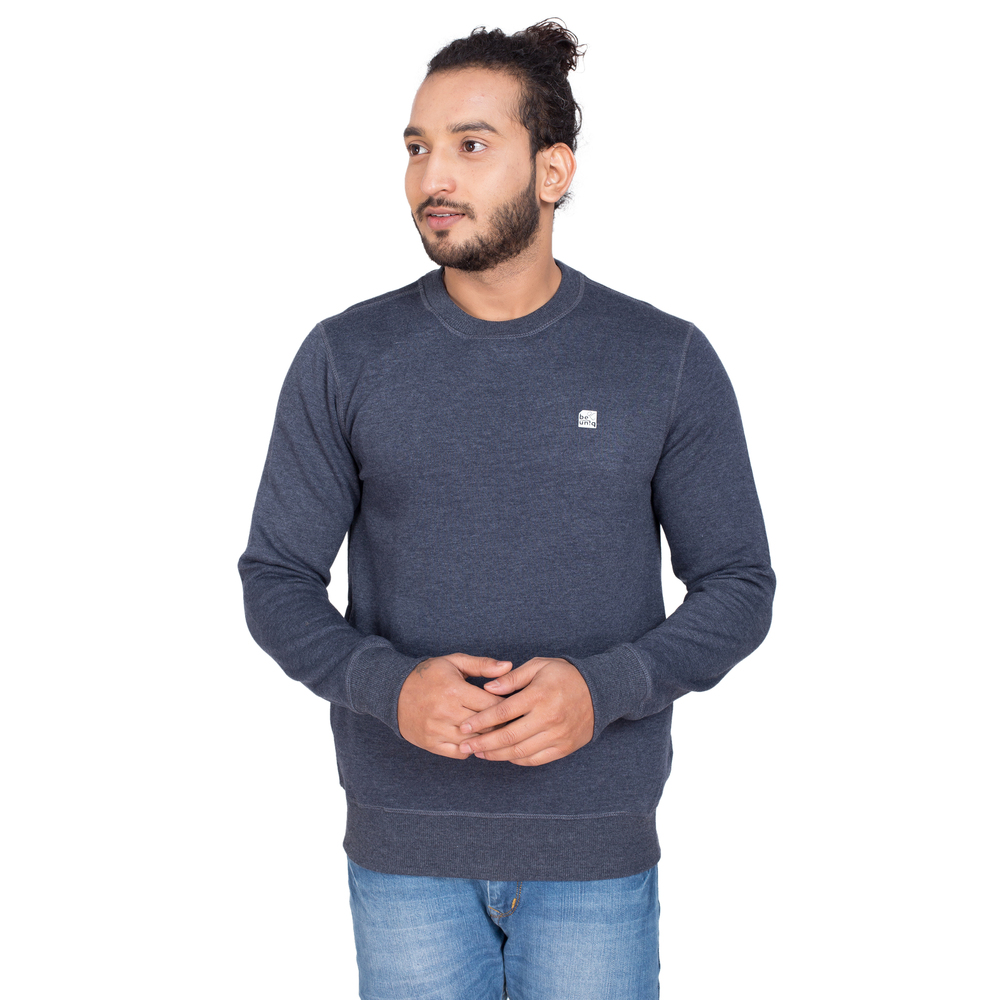BU-MSS-207 MEN  PLAIN SWEATSHIRT