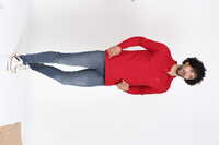Bu-fmt-203 Men Full Sleeve T-shirt - Color: Red