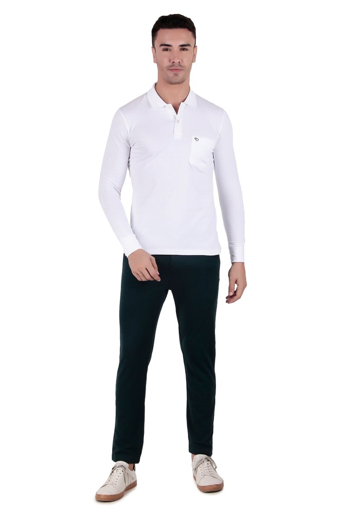 Bu-Fmt-205-Polo Neck Full T-Shirt - Color: White