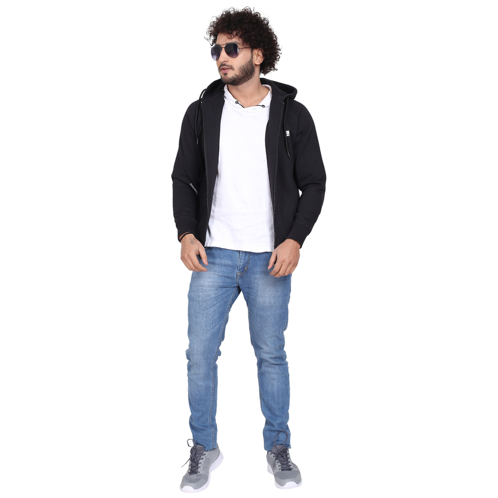 Bu-Mss-208- Men Hoodies - Color: Black