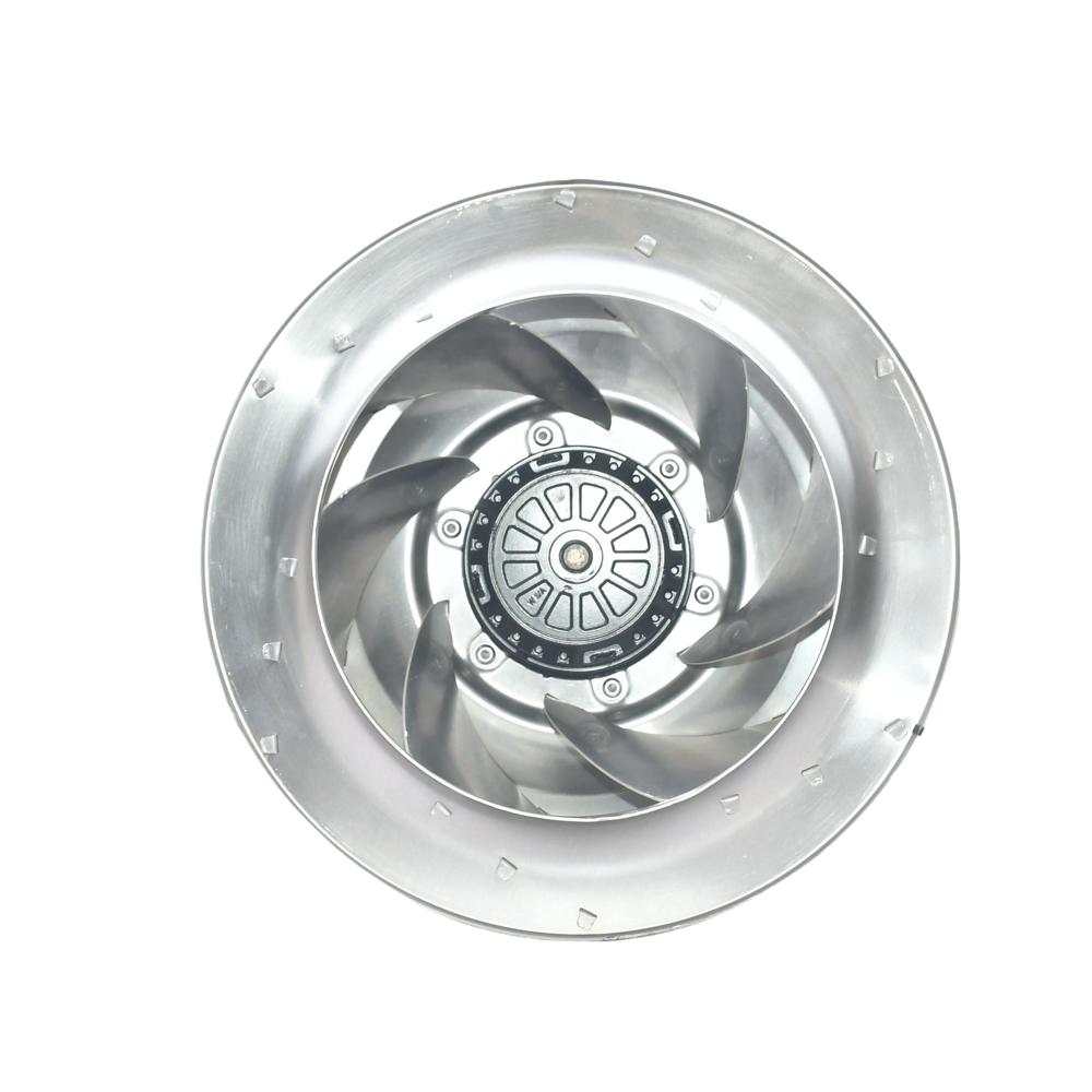 EBM PAPST R4E400-AR05-06 230V AC 375/540W Stainless Steel Blade High Temperature Resistance Centrifugal Fan