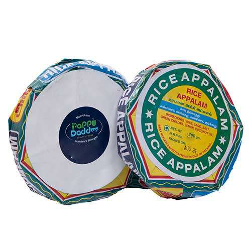 Rice Pappad - Additives: Not Added