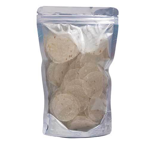 Topioca Jeera Pappad - Additives: Not Added