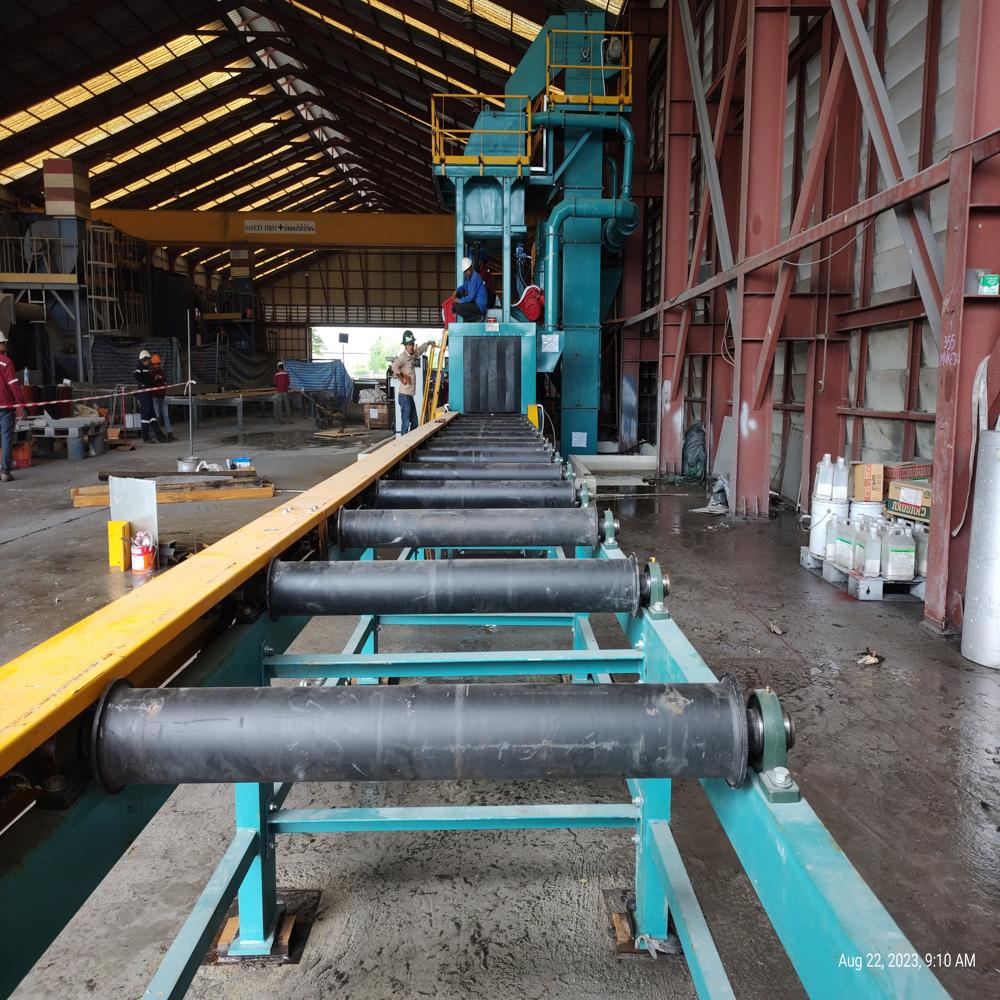 Roller Conveyor - Steel Frame, 1-10 Feet Length | Customizable Height, Load Capacity Up To 10 Ton, 440 Volt Electric Power