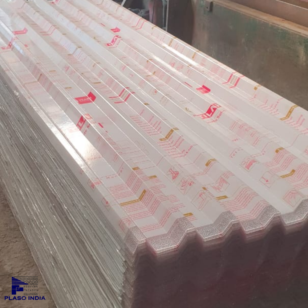 Polycarbonate Roofing Sheet - Color: White/clear/blue/lake Blue/green/ Bronze