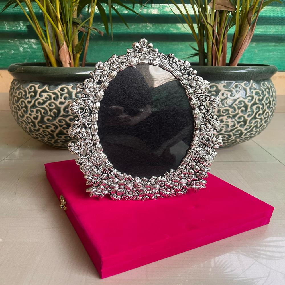 Beautiful oval frame with antique carving work