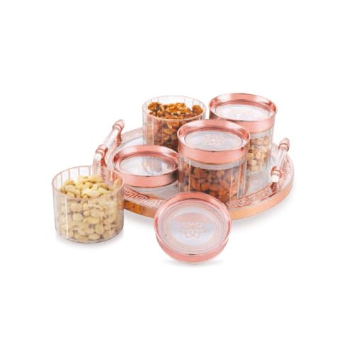 Copper Bowl With Tray - Features: Premium Quality