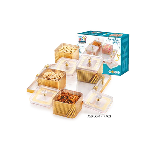 Avalon Bowl With Tray - Features: Premium Quality