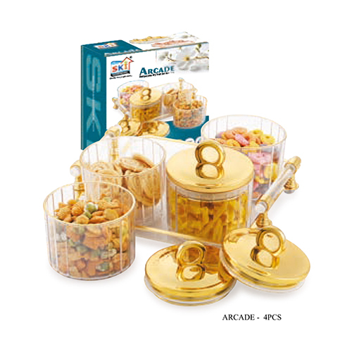 Arcade Bowl With Tray - Features: Premium Quality