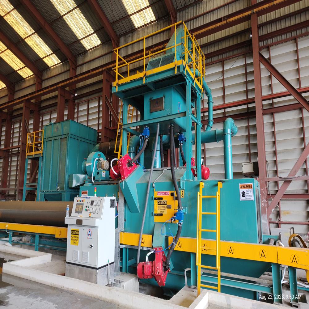Pipe Shot Blasting Machine - Automatic Operation, Electric Power Source, 8 Bar Pressure | Hassle-free, User-friendly, Low Power Consumption, Customizable Design