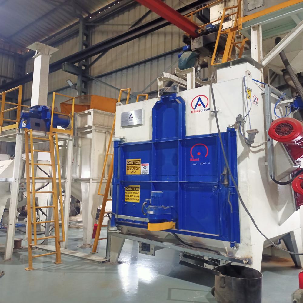 Multi-table Shot Blasting Machine - Electric Motor, Customized Dimensions | Long-operational Life, Easy Maintenance, Low-noise Operation