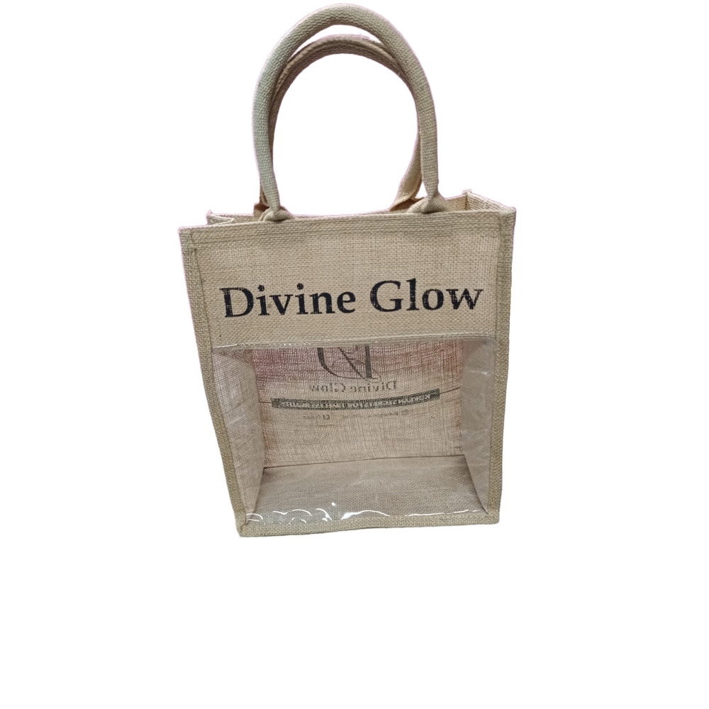Jute Bag With A Transparent Front