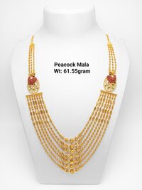 92 Gold Peacock Mala