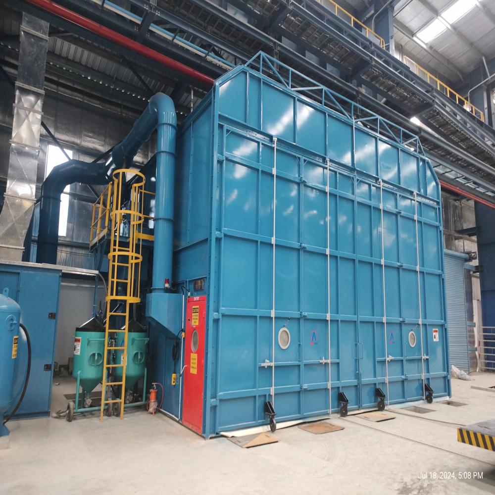 Semi Automatic Shot Blasting Machine