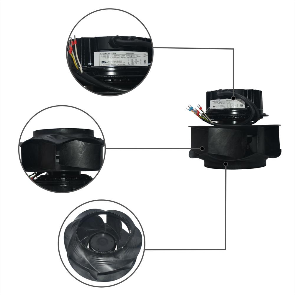 EBM PAPST K3G280-RR03-M4 400V 2700MIN Industrial Inverter Fan Axial Flow Fans Axial Fan Extractor Fan 