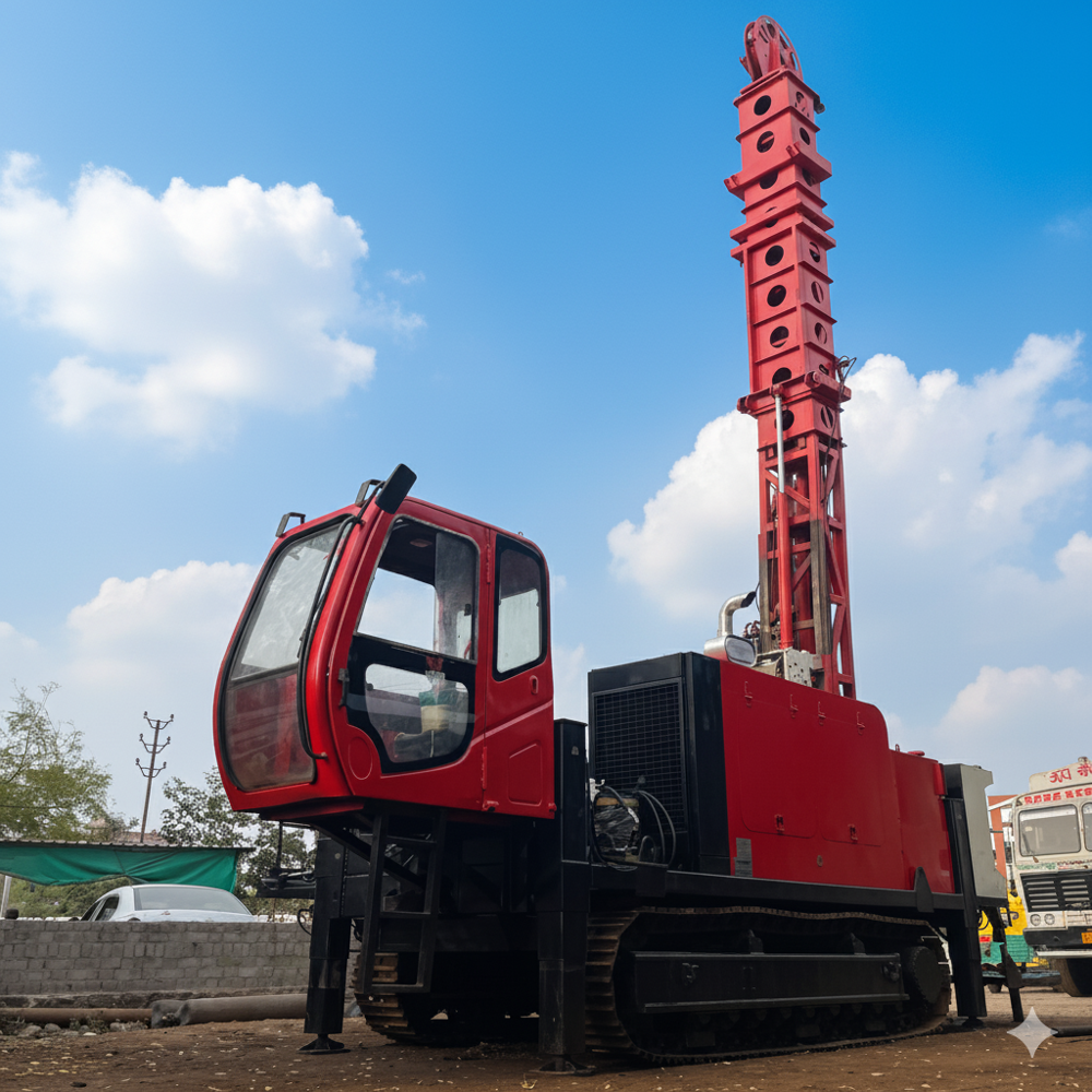 JCU-1800 Hydrostatic Crawler Mounted Diamond Core Wire Line Drilling Rig