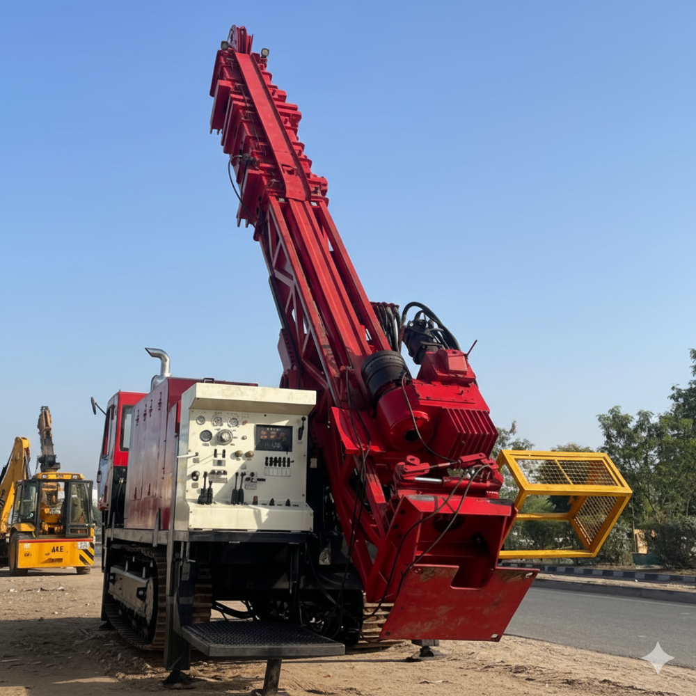 JCU-1800 Hydrostatic Crawler Mounted Diamond Core Wire Line Drilling Rig