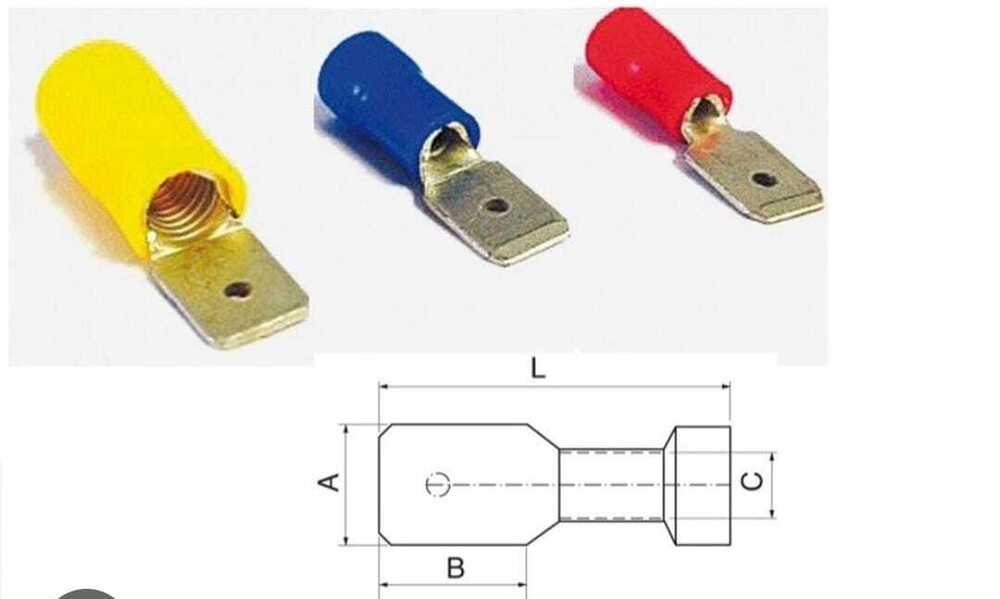 Copper Cable Insulated Male Lug