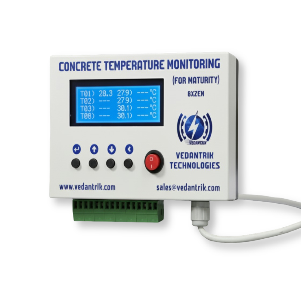 Mass Concrete Temperature Monitoring - Color: Multicolour